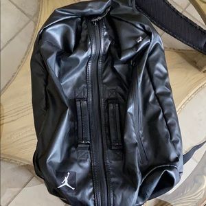 jordan leather duffel bag